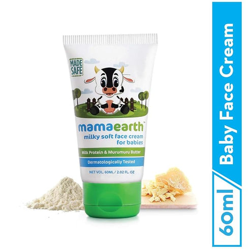 Mamaearth Milky Soft Natural Baby Face Cream & dusting Powder